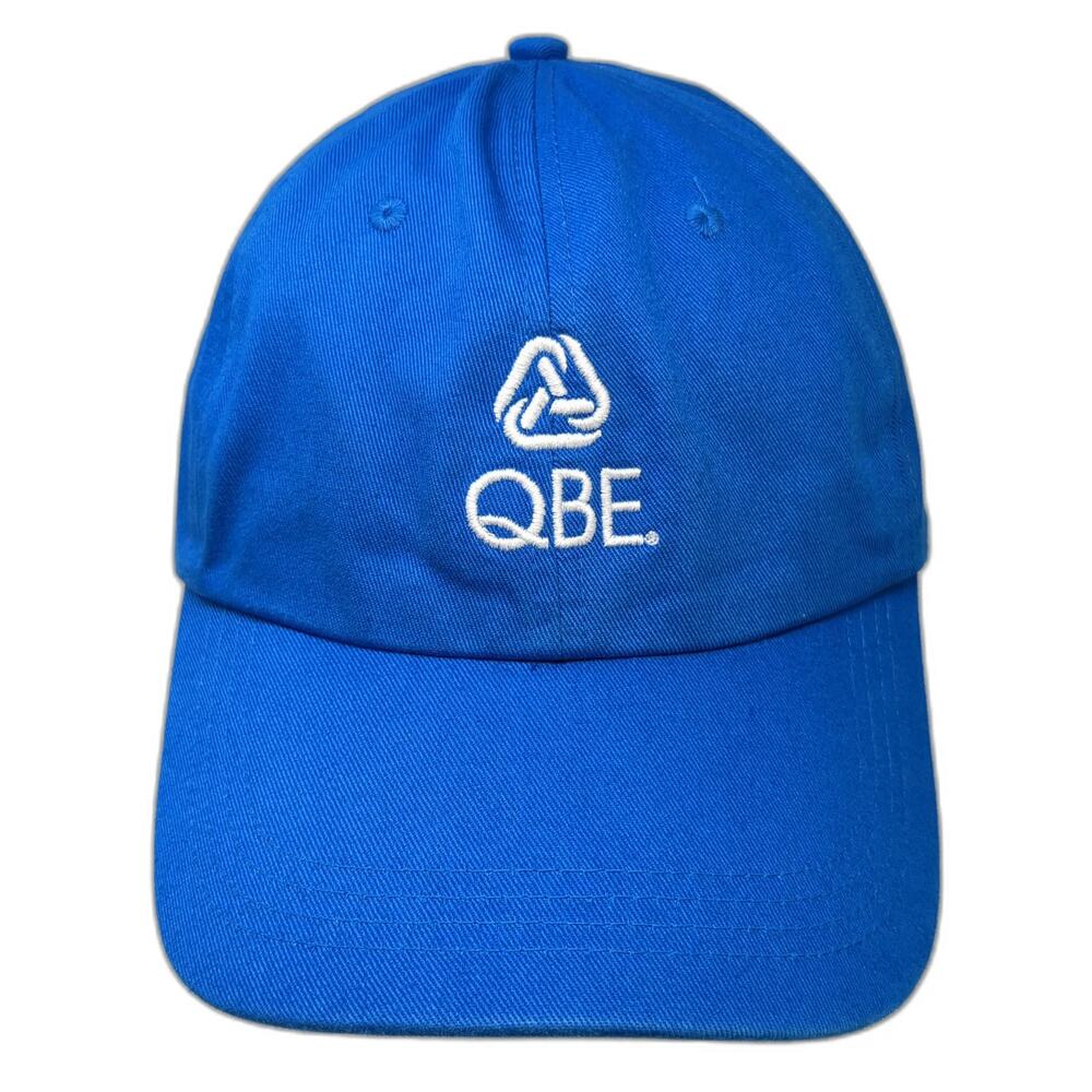 Elevate Baseball Cap Blue One Size QBE Insurance Embroidered Strapback Hat